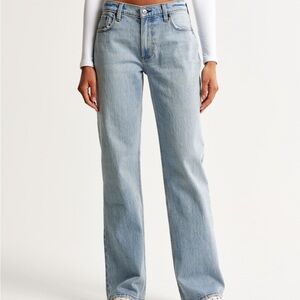 Abercrombie low rise baggy jean